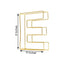 8" Tall Gold Freestanding 3D Decorative Wire Letter, Wedding Centerpiece - E