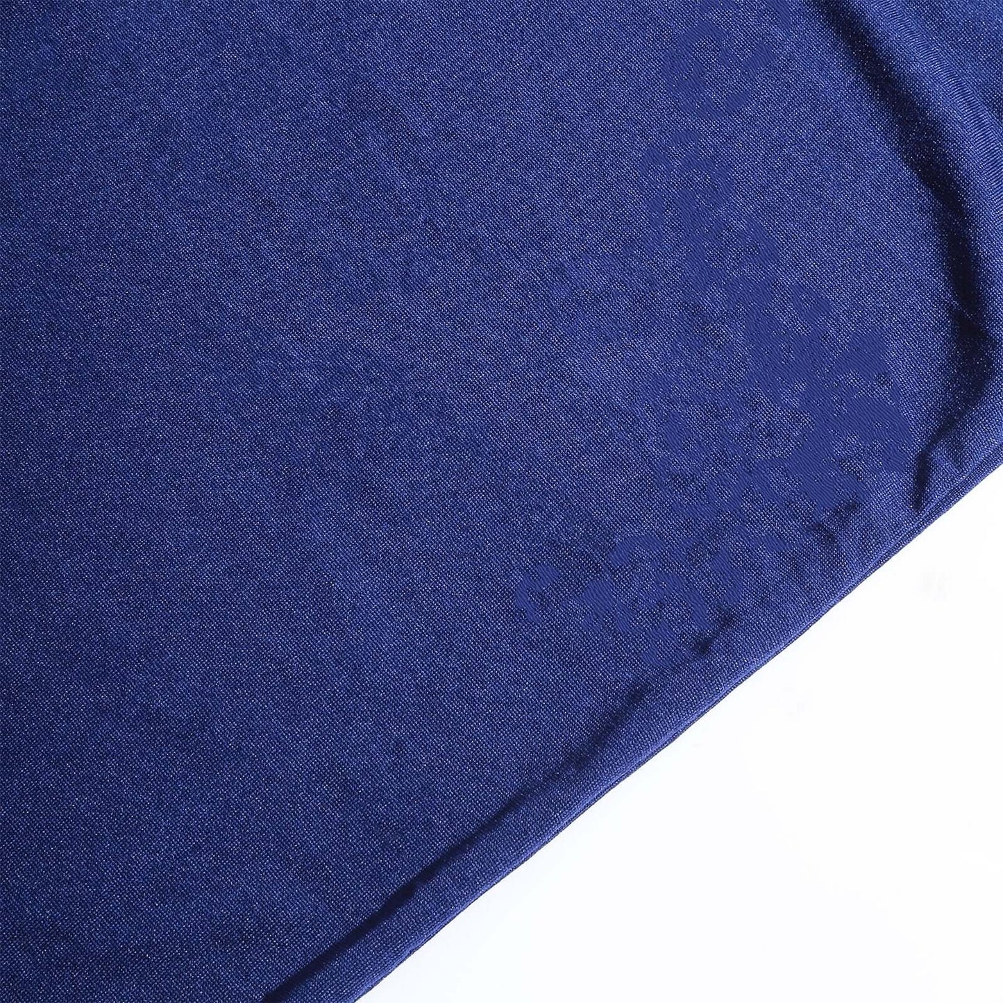 Set of 3 Matte Navy Blue Spandex Fitted Chiara Backdrop Stand Covers For Round Top Wedding Arch - 5ft, 6ft, 7ft