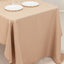 Premium Polyester 60"x126" Rectangle Tablecloth Nude - Stain-Resistant 220GSM Finish Table Cover