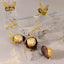 25 Pack Clear Transparent Square Party Favor Boxes with Gold Butterfly Top, Clear Candy Treat Gift Boxes - 2"x2"x4"