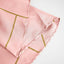 Polyester 54"x54" Square Tablecloth Dusty Rose with Gold Foil Geometric Pattern - Wrinkle-Resistant & Durable Table Cover