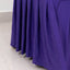 Spandex Chair Cover with Ruffle Pleated Skirt for Banquet Chairs Purple - 1-Piece Stretch Fitted Slipcover