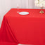 Scuba Rectangular 90"x132" Tablecloth Red - Wrinkle Free, Stain Resistant & Seamless Table Cover