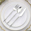 24-Pack Plastic Utensil Set with Roman Column Handle Silver - Disposable Silverware