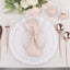 24-Pack Plastic Spoons Glossy Rose Gold - Premium Heavy Duty Disposable Silverware 8"