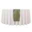 Scuba Polyester 12"x108" Table Runner Dusty Sage Green - Wrinkle-Free Table Linen