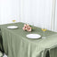 Satin Rectangular 90"x156" Tablecloth Dusty Sage Green - Seamless Table Cover