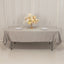 Lamour Satin 60"x102" Rectangle Tablecloth Silver - Durable & Silky Soft Feel Table Cover