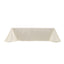 Scuba Rectangular 90"x156" Tablecloth Shimmering Pearl White - Wrinkle Free & Stain Resistant Seamless Table Cover