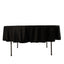 Scuba Round 90" Tablecloth Black - Wrinkle Free & Stain Resistant Table Cover for Weddings and Banquets