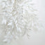 2 Bushes 42" Tall White Artificial Silk Beech Leaf Branches, Faux Plant Stem Vase Fillers