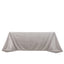 Scuba Rectangular 90"x132" Tablecloth Shimmering Silver - Wrinkle Free & Stain Resistant Seamless Table Cover