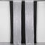 2 Pack Silver Sequin Event Curtain Drapes with Rod Pockets, Seamless Backdrop Event Panels - 8ftx2ft