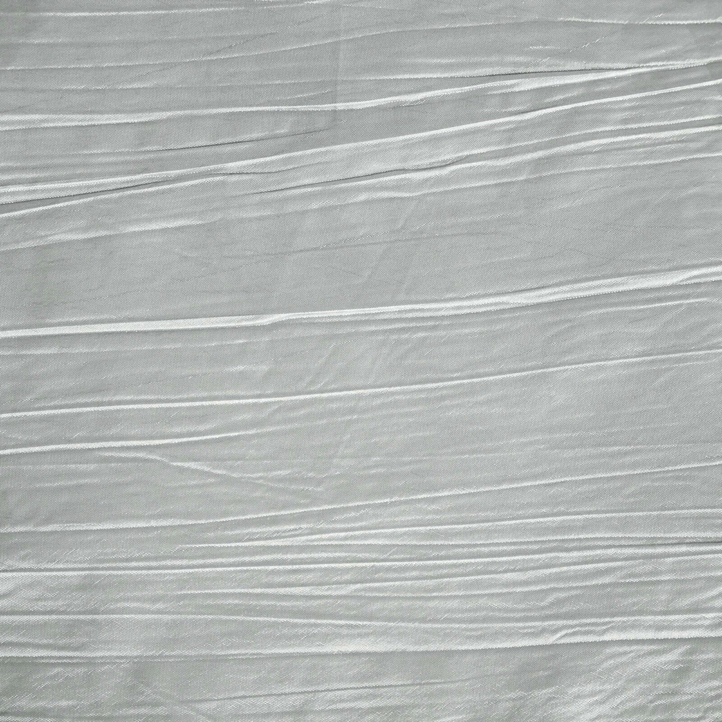 Taffeta 90"x156" Rectangle Tablecloth Silver - Accordion Crinkle Seamless Table Cover