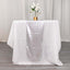 Polyester 12"x108" Table Runner Silver Shimmer Sequin Dots - Wrinkle-Free Finish Table Linen