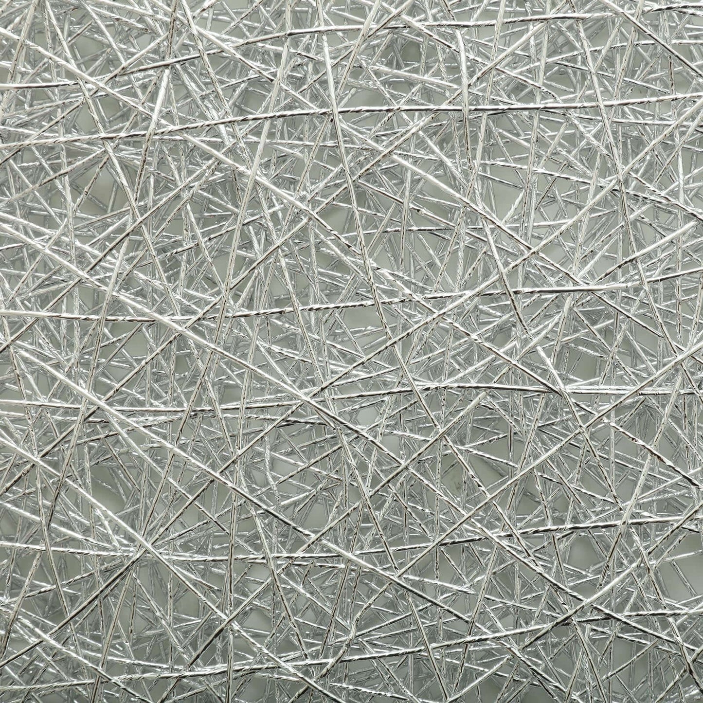 6-Pack Table Placemats Woven Fiber Design Silver Round - Disposable Mats for Dining and Events 15"