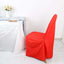 Polyester Slip On Banquet Chair Covers Red - Stain-Resistant Reusable Durable Fabric