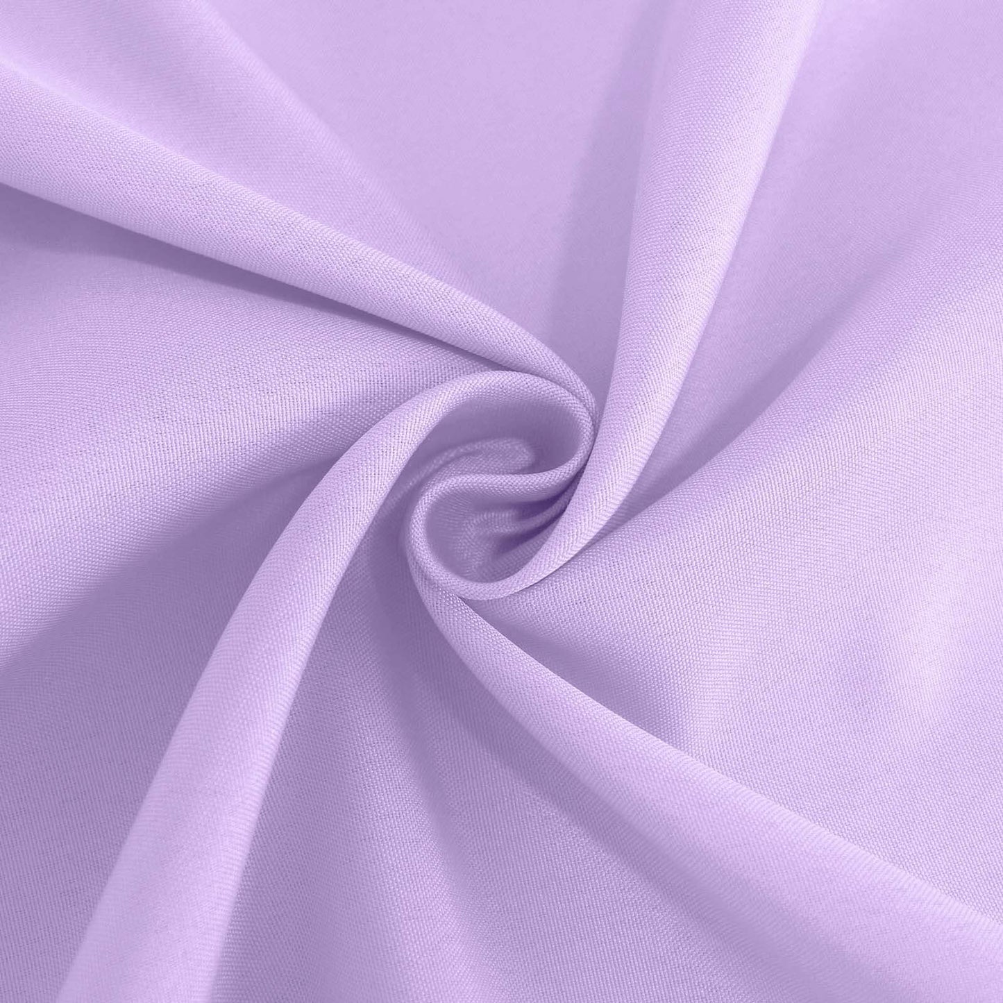 Polyester 132" Round Tablecloth Lavender Lilac - Seamless Chic Table Cover