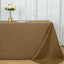 Polyester 90"x132" Rectangle Tablecloth Taupe - Seamless Wrinkle-Resistant Table Cover