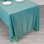 Sequin Dots Polyester 60"x126" Rectangle Tablecloth Shimmering Turquoise - Wrinkle Free & Sparkling Table Cover