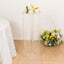Acrylic Flower Pedestal Vase Pillar Stand with Crystal Beads Clear - Stylish Wedding Floor Centerpiece 40"