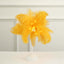 Table Lamp Ostrich Feather Design Gold LED Battery Operated - Cordless Wedding Centerpiece 15"