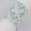 50 Pack White Green Paper Napkin Holder Bands with Eucalyptus Leaves, Disposable Napkin Rings - 1.5"