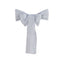5 Pack Linen Chair Sashes 6"x108" Slubby Textured Silver - Durable Wrinkle-Resistant Decor for Weddings & Gatherings