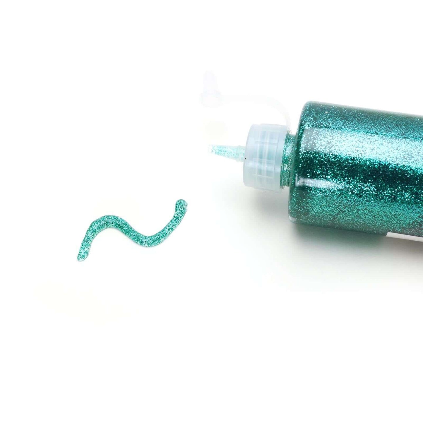 Metallic Glitter Glue Turquoise - Washable Nontoxic Art Glue for Fun DIY Projects Scrapbooking & Party Decor 4 oz Bottle