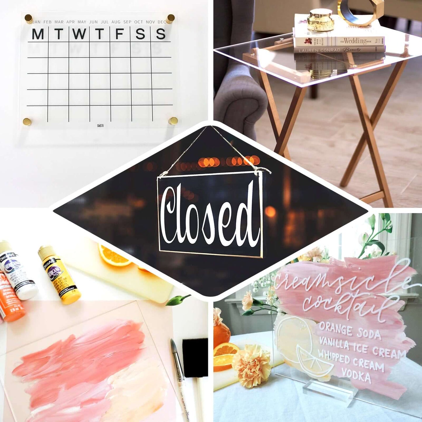 2-Pack Acrylic Plexiglass Sheets Rectangular Side Plates Clear - Protective Film Coating 40"x12"