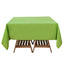 Polyester Square 70"x70" Tablecloth Apple Green - Wrinkle-Resistant & Durable Table Cover