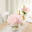 2 Bushes 17" Blush Artificial Silk Peony Flower Bouquets, Real Touch Peonies Spray