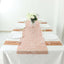 Plastic Woven Vinyl 13"x6ft Table Runner Metallic Rose Gold - Non-Slip & Reversible Tabletop Decor