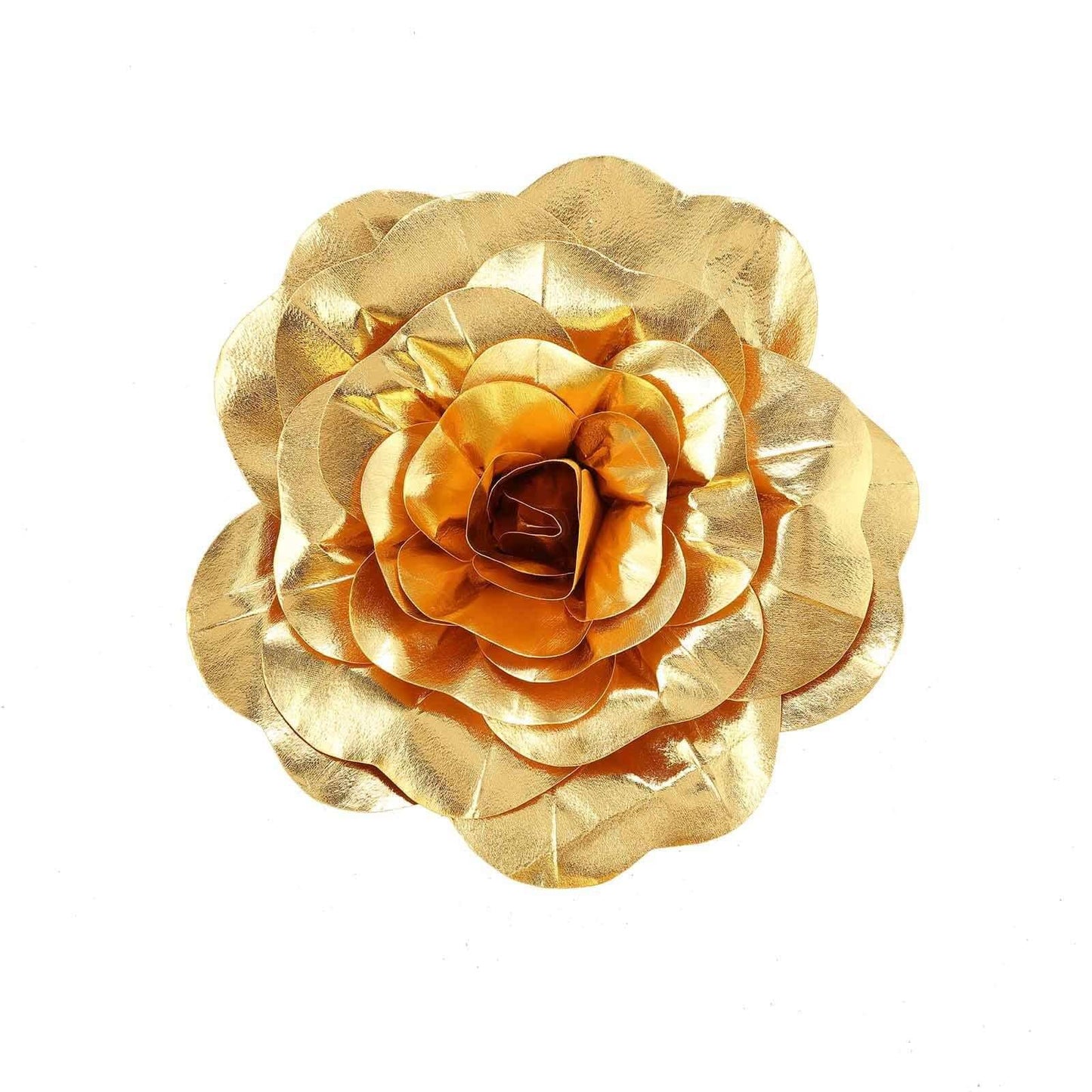 2 Pack 20" Large Metallic Gold Real Touch Artificial Foam DIY Craft Roses
