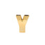 Shiny Ceramic Vase Letter "Y" Gold Plated - Chic Bud Planter Pot for Events & Decor 6"
