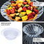10-Pack Hard Plastic Fruit Bowls Clear Flared Design - Durable Disposable Bowls for Desserts 5oz
