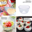 12-Pack Plastic Mini Snack Bowls Clear - Compact Disposable Bowls for Parties 4oz