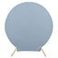 7.5ft Matte Dusty Blue Round Spandex Fit Party Backdrop Stand Cover