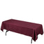Polyester 60"x102" Rectangle Tablecloth Burgundy - Durable and Stylish Table Cover
