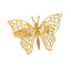 4 Pack Gold Metal Butterfly Napkin Rings, Decorative Laser Cut Cloth Napkin Holders