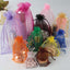 10 Pack 6"x9" Royal Blue Organza Drawstring Wedding Party Favor Bags