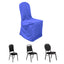 Polyester Slip On Banquet Chair Covers Royal Blue - Stain-Resistant Reusable Durable Fabric