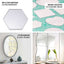 6-Pack Hanging Wall Decor Hexagon Glass Mirror Table Centerpiece - Decorative Reflective Display 8"