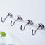 4 Pack 8Lb Capacity Silver Metal Heavy Duty Magnetic Hooks, Multipurpose Hanging Hooks