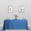 Polyester 90"x132" Rectangle Tablecloth Dark Denim Blue - Seamless Faux Denim Design for Classy Celebrations
