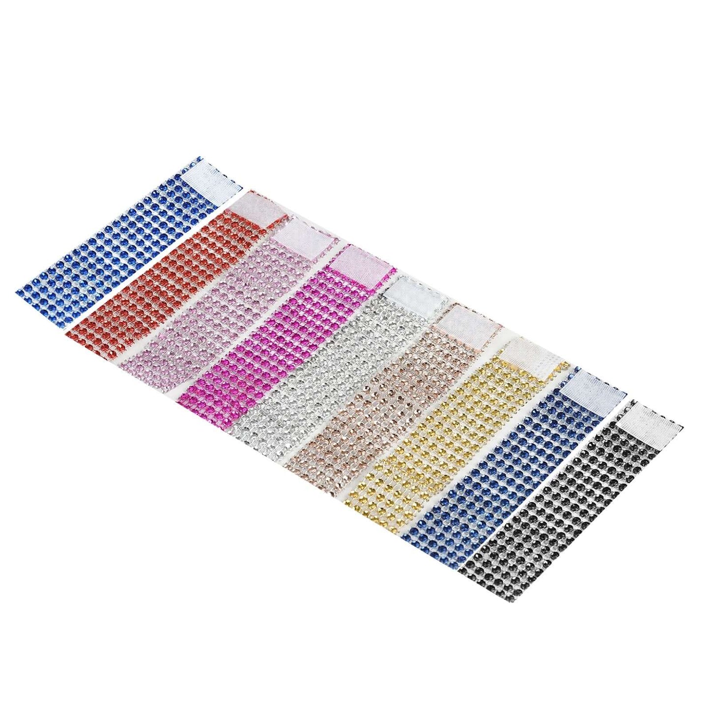 10 Pack Rhinestone Napkin Rings with Velcro Brooch Buckle Royal Blue - Stylish Design for Chair Sashes