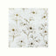 50-Pack Paper Cocktail Napkins with Gold Magnolia Flowers Print White - Highly 2 Ply Absorbent Soft Napkins for Beverages