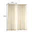2 Pack Natural Sheer Chiffon Event Curtain Drapes, Durable Flame Resistant Organza Backdrop Event Panels With Rod Pockets - 10ftx10ft