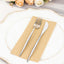 20 Pack Linen-Like Paper 8.5"x4" Napkins Natural - Highly Absorbent & Disposable Airlaid Guest Towels
