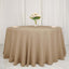 Faux Burlap Jute 108" Round Tablecloth Natural - Rustic Event Table Linen